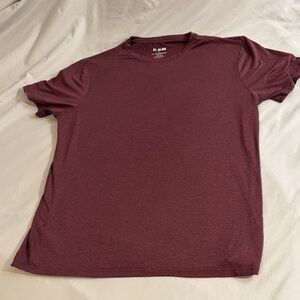 Di Algo Men's Maroon Short Sleeve Shirt